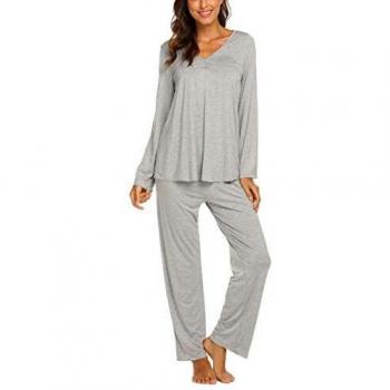 MaxModa Pigiami donna cotone a V con pantaloncini