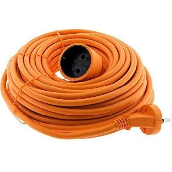 Prolongateur 16A HO5VV-F 2X 15 2P sans Terre Orange 20m