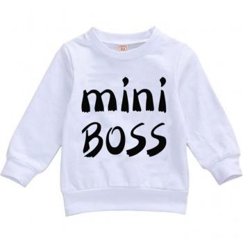 Sudadera de otoño para bebé con estampado de letras