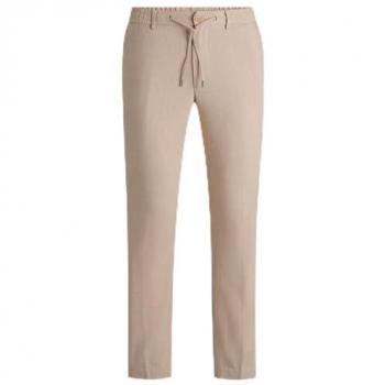 BOSS Herren Leinenhose Kane in Beige