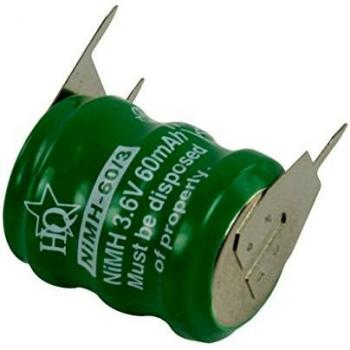 60mAh NiMH Rechargeable Battery 3.6V