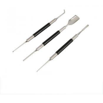 Sharp Studio Trio – Aguja Inox 304, Café & Flor Talla