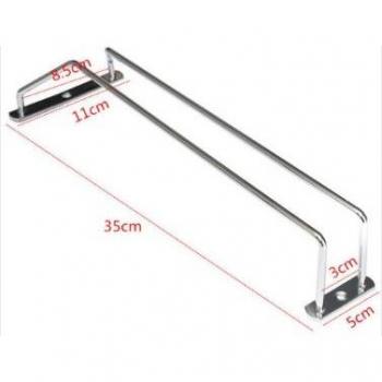 Elegant 27/35/55 cm Wine Glass Hanger – Stainless Steel Stemware Display
