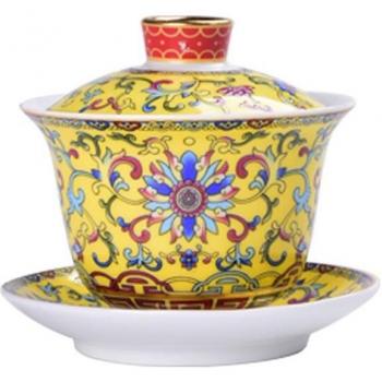 Juego de Té Gaiwan de Esmalte Color 200ml/300ml
