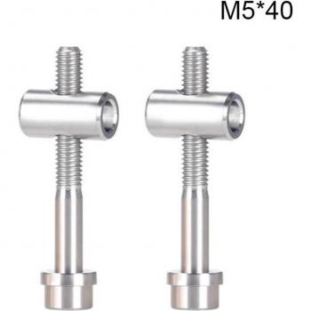 Tornillos de titanio M5 * 30/40mm para bicicleta