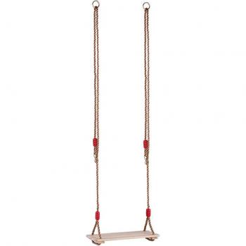 Wooden Swing Seat Replacement with 180cm Rope