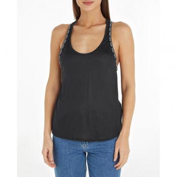 Canotta Calvin Klein Logo Nera M Donna