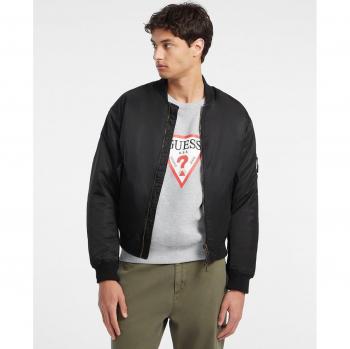 Chaqueta bomber estilo jeans negro de Guess para hombre