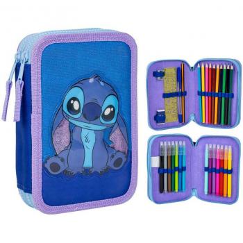Plumier de tamaño 12,5x19,5x4,5 cm de Stitch Disney