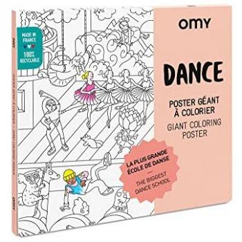 Poster géant à colorier thème Danse OMY