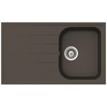 LITHOS D100 Évier SCHOCK Réversible, bac inclus – Asphalte / Cristalite®
