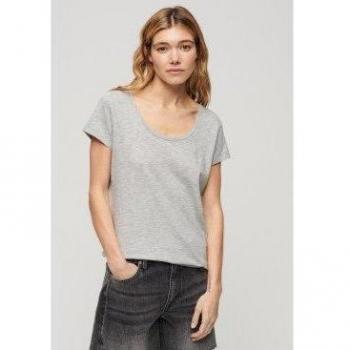 Superdry Damen Oberteil mit tiefem Ausschnitt