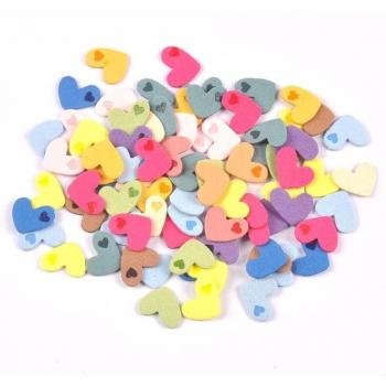 Corte y Tejido: Corazones en Relieve 50 piezas