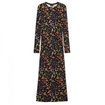 Vestido Desigual de Viscosa con Estampado Floral