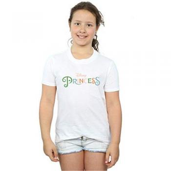 Camiseta de Niña Blanca con Diseño de Princesa Disney 9-11 Años