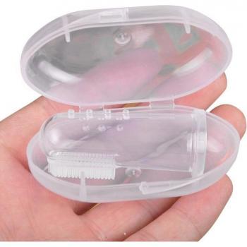 Silicone Finger Toothbrush for Babies with Protective Case