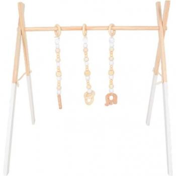 Toddler Wooden Play Gym with Decorative Toys