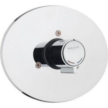 Valve d’entrée de douche encastrée Idral TMIM4-04000 temps-différé, protection chromée et laiton