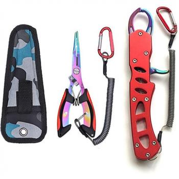 Eagle Mouth Fishing Pliers with Color Titanium Finish