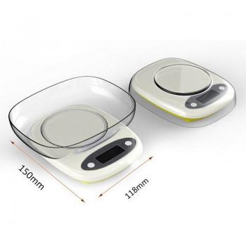 0.1g Accuracy Digital Food Scale with Oval Design