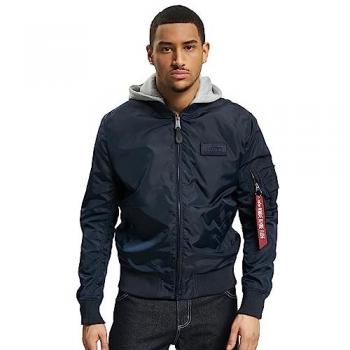 Bomber con cappuccio Alpha Industries MA-1 TT, Giacca Blu M, Rep.Blue