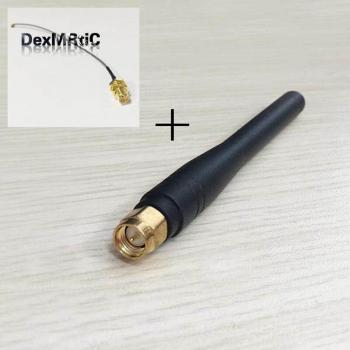 3G GSM Antenna 800/900/1800/1900/2100MHz 3dBi SMA Male Omni + IPX/u.fl to SMA Female Pigtail Cable