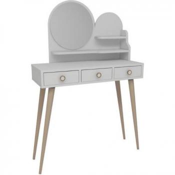 Woody Fashion Make-up Tisch mit Spiegel