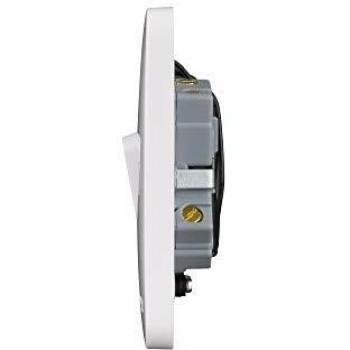 Dual‑Pole 20A Lisse Molded White Heater Switch – Schneider Electric, 10‑Pack
