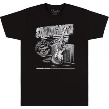 Tee Fender Stratocaster 70e Anniversaire Noir XXL