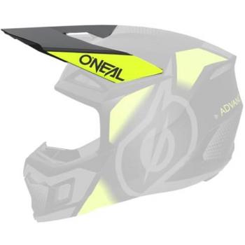 Pico Vision 3SRS Casco Oneal Negro con Detalle Amarillo