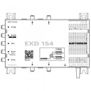 Kathrein EXD 154 Digitaler Wideband Multischalter, 1 Eingang, 4 Ausgänge, 12-14V