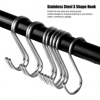 10 Pcs Stainless Steel Bath Curtain Rings