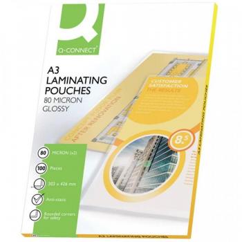 Q-Connect A3 Laminating Pouch 160 Micron (Pack of 100) KF04122