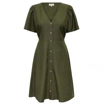 Vestido Camisero ONLVita en Color Oliva