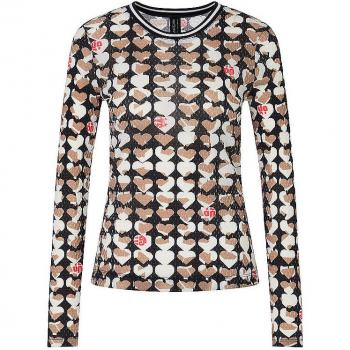 MARC CAIN Langarmshirt in Dunkelblau, Größe 38