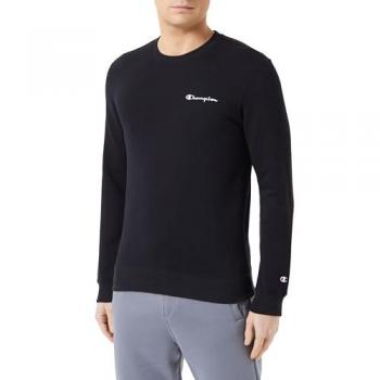 Champion Sweatshirt mit kleinem gesticktem Champion-Logo schwarz