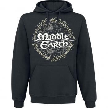 Der Herr der Ringe Hoodie Mittelerd schwarz XXL