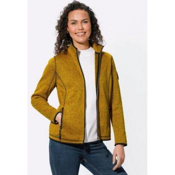 Damen Fleecejacke mit Paspelierung