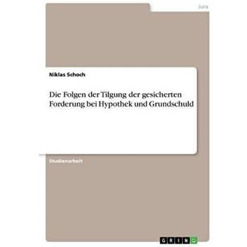Die Folgen der Tilgung der gesicherten Forderung bei Hypothek und Grundschuld