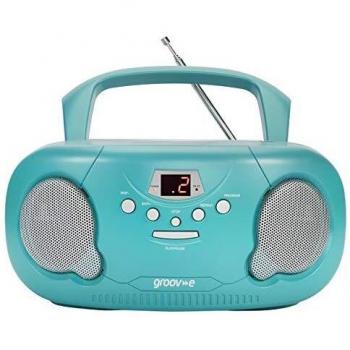 Groov-e GVPS733/TL Portable Boombox with 3.5mm AUX Input