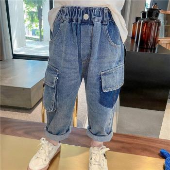 Pantalon Denim Dxfd Bébé Garçon – Couleur Cargo – 17 ans – Tendances Automnales