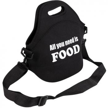 Borsa pranzo 30x30x17cm in neoprene nero – Linea Expert (Modello BGEU4332)