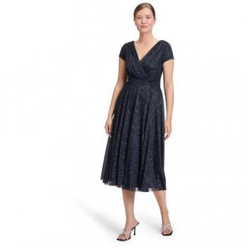 Vera Mont Robe élégante bleu marine 48