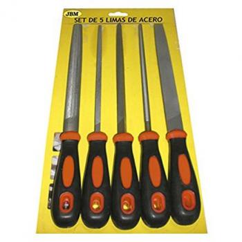 Kit de limas de acero JBM 5 piezas