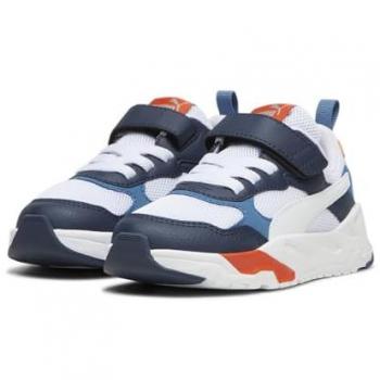 Puma Trinity Kinder Sneaker 34,5, blau (club navy white redmazing blue horizon red)