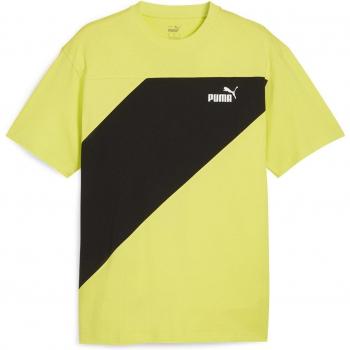 Puma T‑shirt Power Colorblock Lumière Jaune