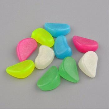 10PCS Radiant Pebble Stones for Garden and Aquarium