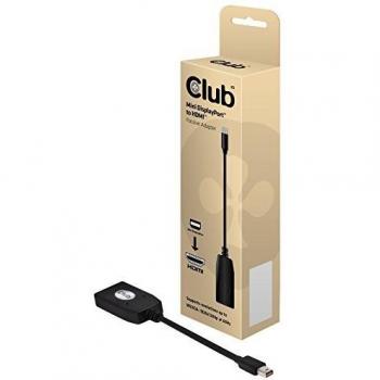 Cable Mini DisplayPort a HDMI Club3D en Negro