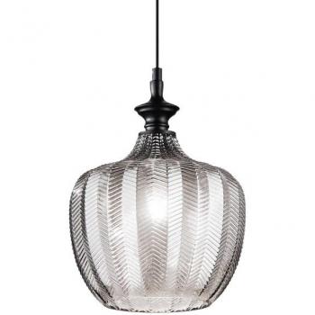 Lámpara colgante decorativa Ideal Lux de cristal ahumado E27