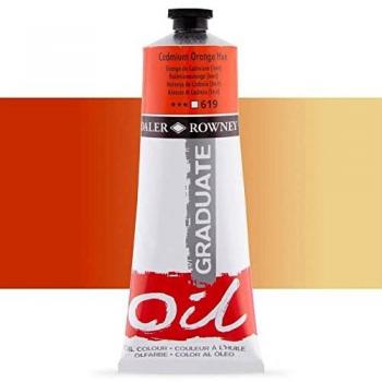 Daler-Rowney Oil Colours, Cadmium Orange Hue, 200ml Tube
